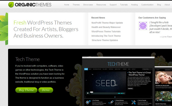 organicthemes-marketplace für premium wordpress themes