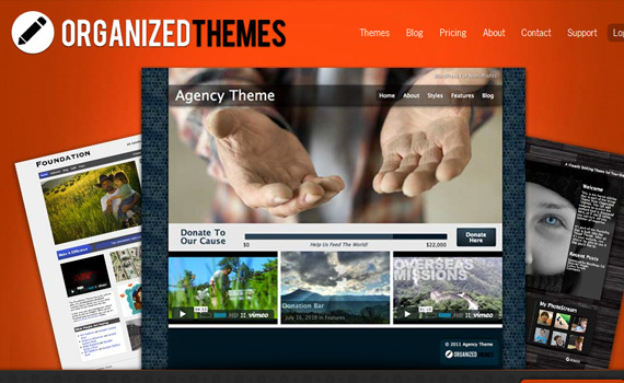 organizedthemes-marketplace für premium wordpress themes